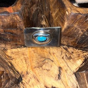 Authentic Mens Turquoise money clip